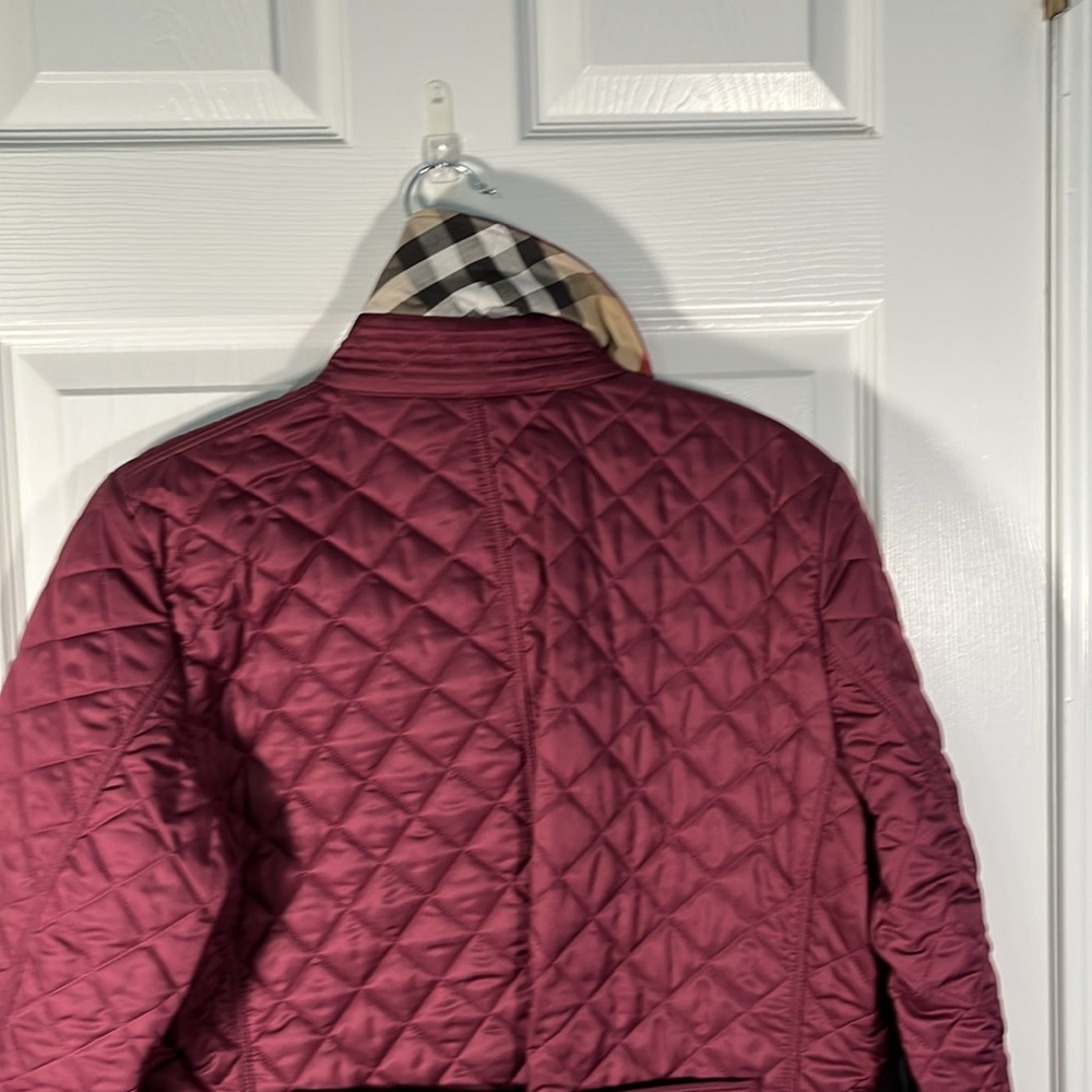 Burberry Brit Quilted Burgundy Jacket - Picture 5 of 6
